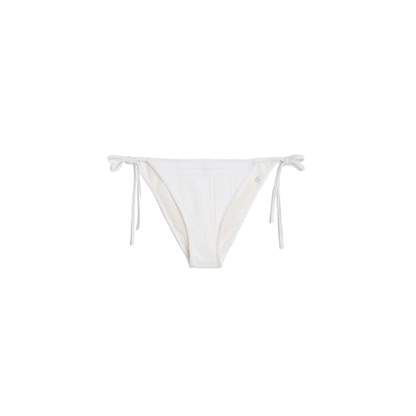Toteme Monogram pointelle bikini bottoms in White
