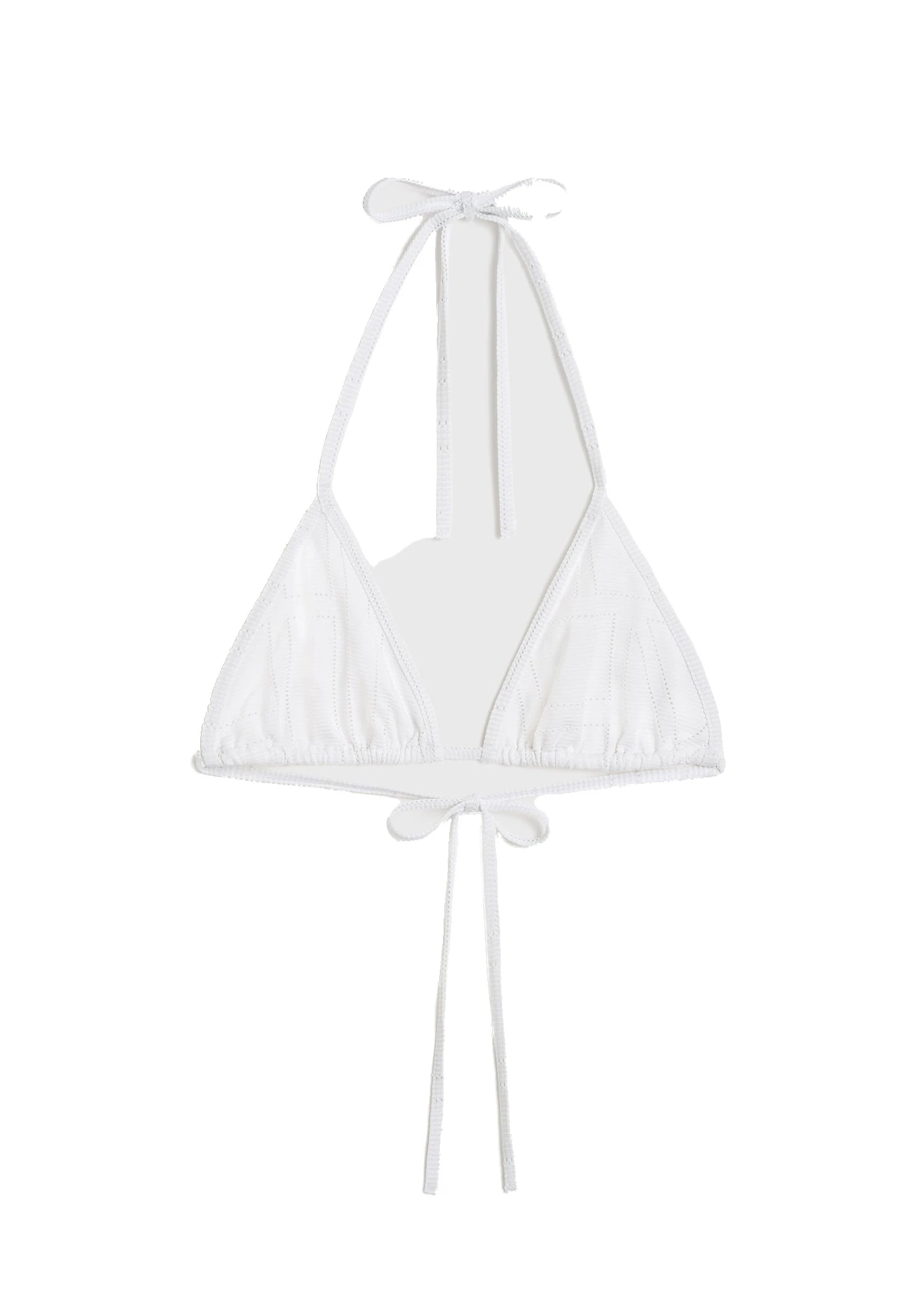 Toteme-Monogram-pointelle-bikini-top-in-White-white Toteme Monogram pointelle bikini top in White