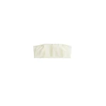Toteme Monogram strapless bikini top in Ecru / Straw