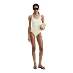 Toteme Monogram swimsuit in Sand