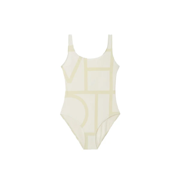 Toteme Monogram swimsuit in Sand, view 5