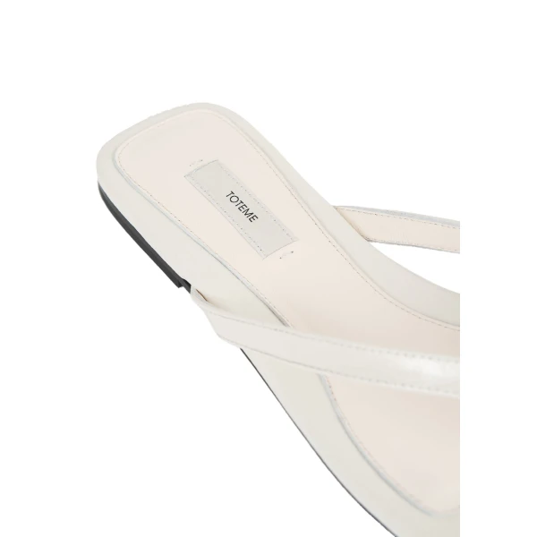 Naplack flip flops in Off-white - Image 5