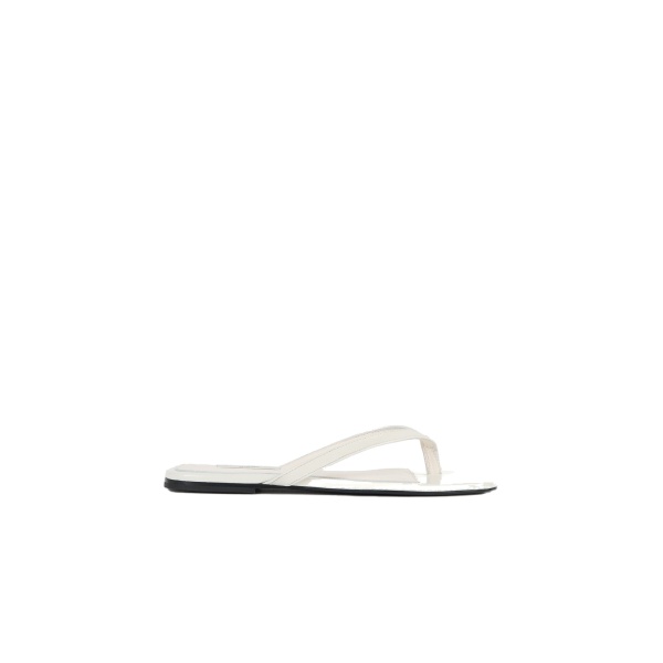 Toteme Naplack flip flops in Off-white