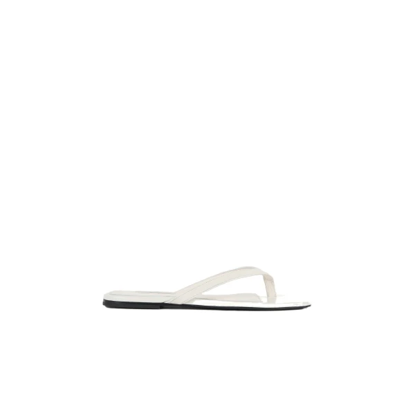 Naplack flip flops in Off-white