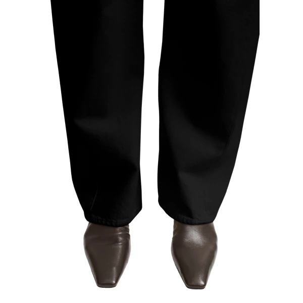 Nappa mid-heel boots in Bark - Image 2