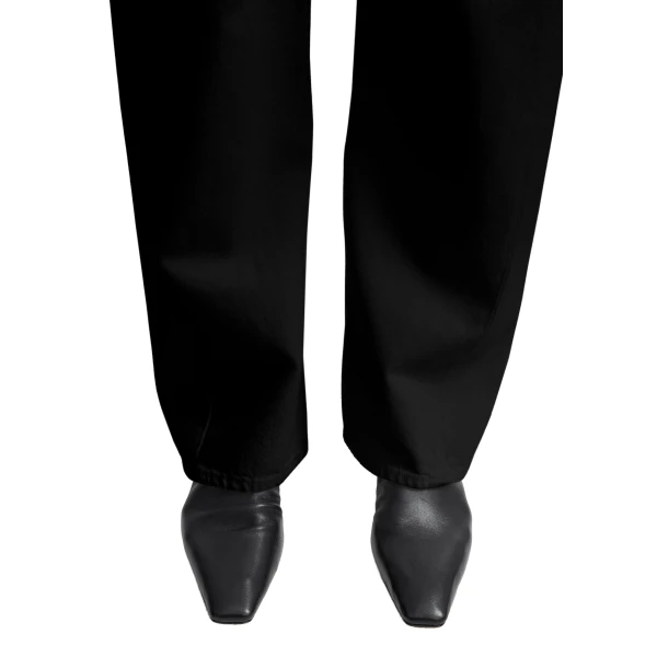 Nappa mid-heel boots in Black - Image 2