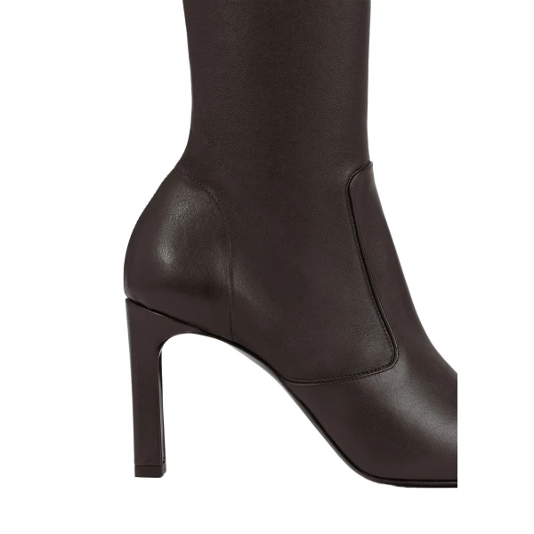 Nappa over-the-knee boots in Bark - Image 5