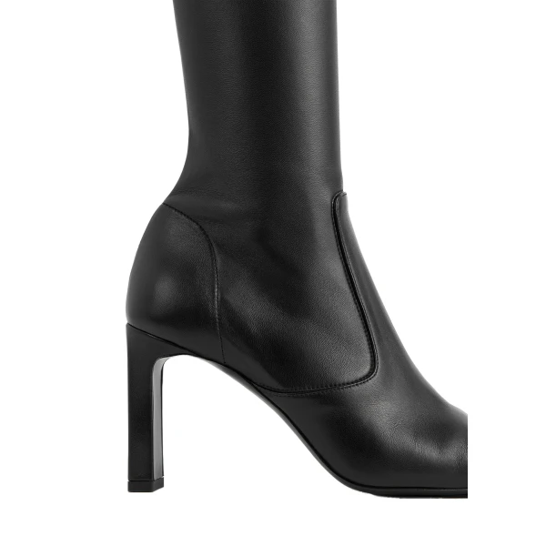 Nappa over-the-knee boots in Black - Image 5