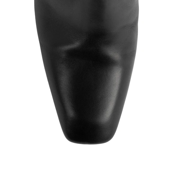 Nappa over-the-knee boots in Black - Image 6