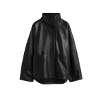 Toteme Nappa parachute jacket in Black
