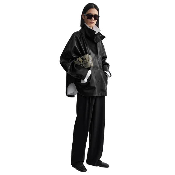 Toteme Nappa parachute jacket in Black, view 3