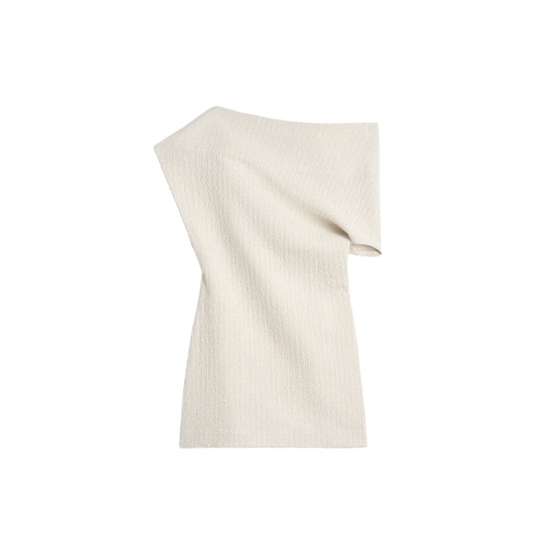 Toteme One-shoulder top in Ecru