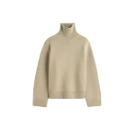 Toteme Oversized lambswool turtleneck in Sage