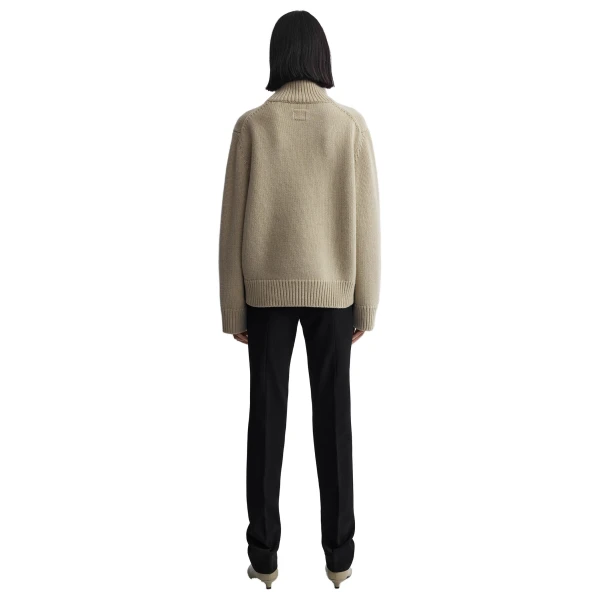 Toteme Oversized lambswool turtleneck in Sage, view 4