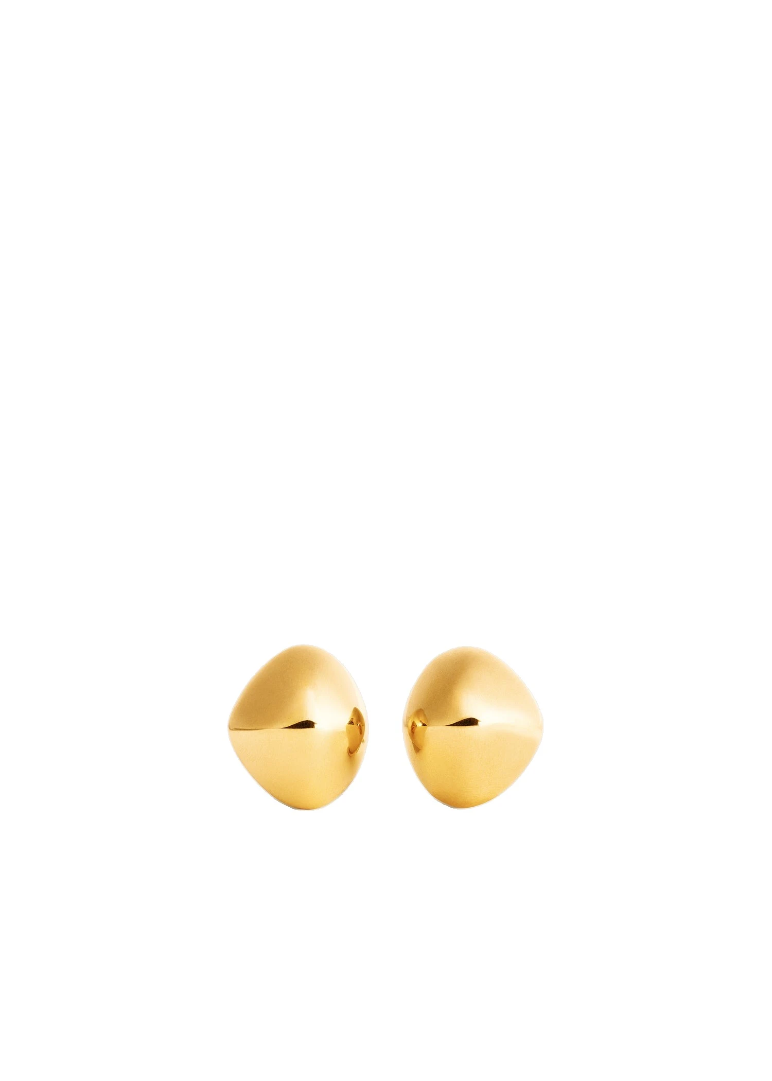 Pebble studs in Gold