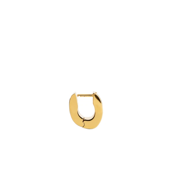 Petite signature hoops in Beige / Gold - Image 4