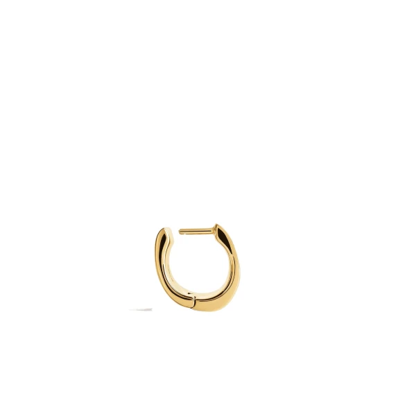 Petite signature hoops in Gold - Image 6