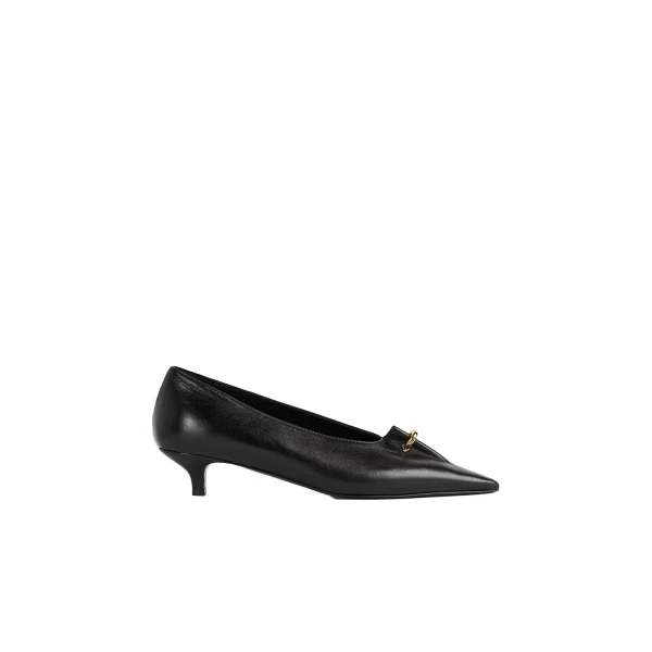 Toteme Pierced nappa pumps in Black