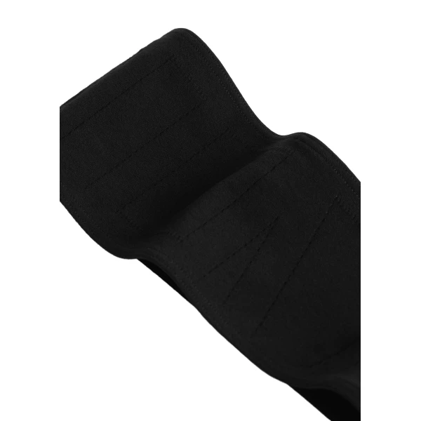 Toteme Pointelle strapless bikini top in Washed black, view 6