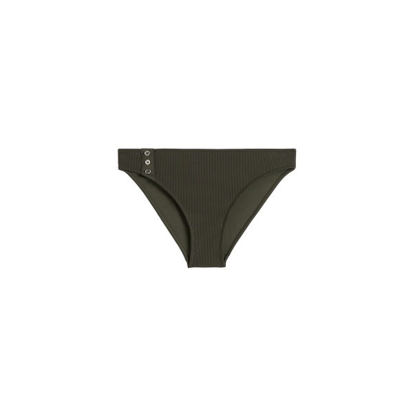 Toteme Ribbed bikini bottoms in Dark green