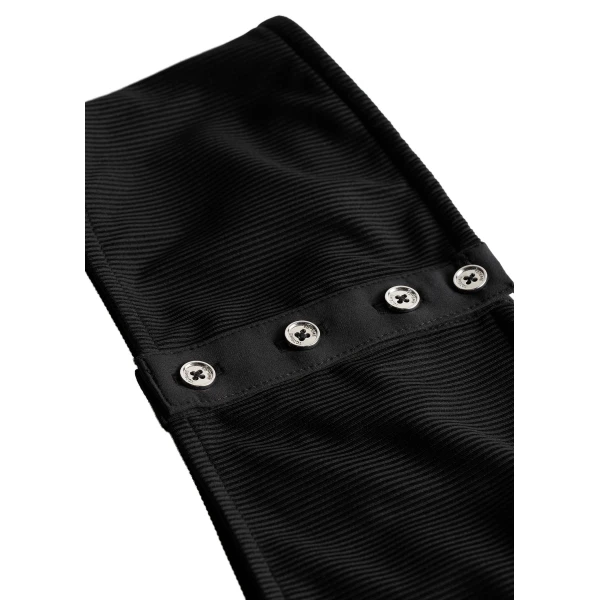 Toteme Ribbed strapless bikini top in Black, view 6