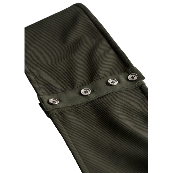Toteme Ribbed strapless bikini top in Dark green, view 6