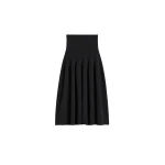 Toteme Ribbed waist skirt in Black