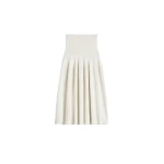 Toteme Ribbed waist skirt in Off-white