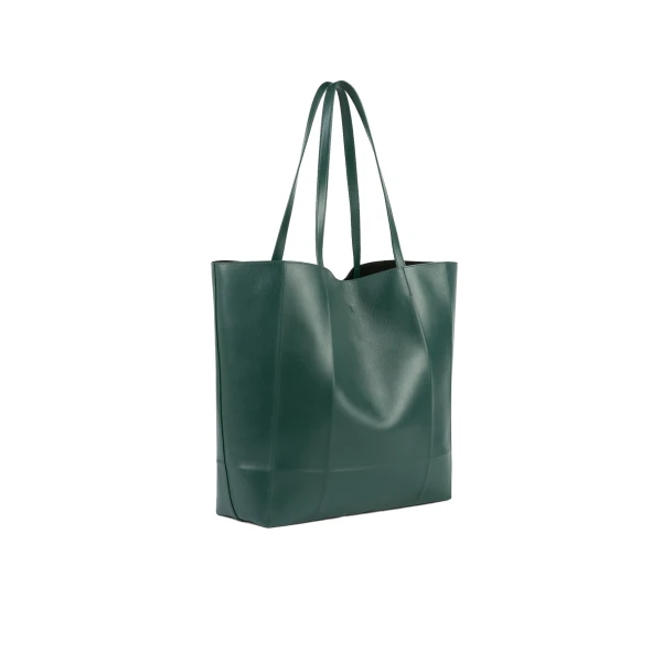 Roam leather tote in Dark green - Image 4
