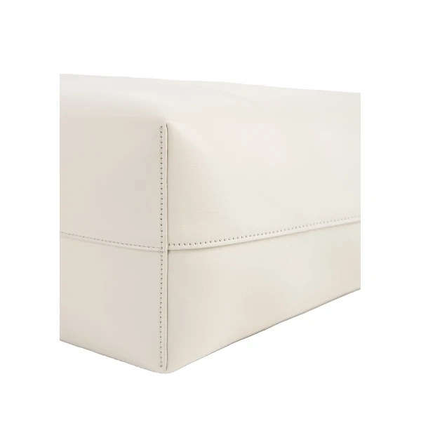Roam leather tote in Stone - Image 6