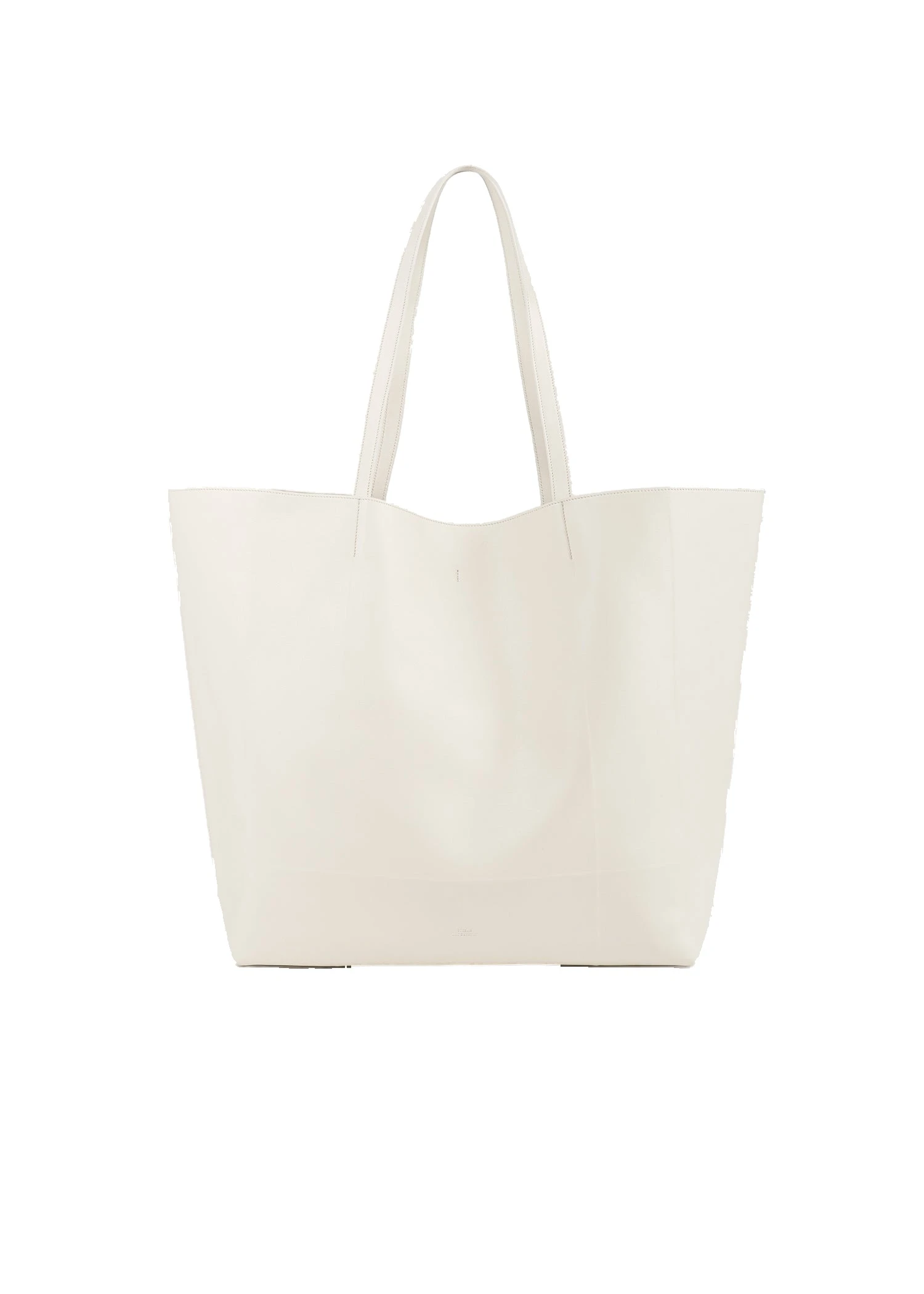 Roam leather tote in Stone