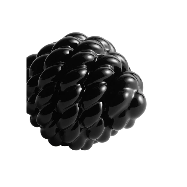 Rope drop earrings in Black / Gold - Image 5