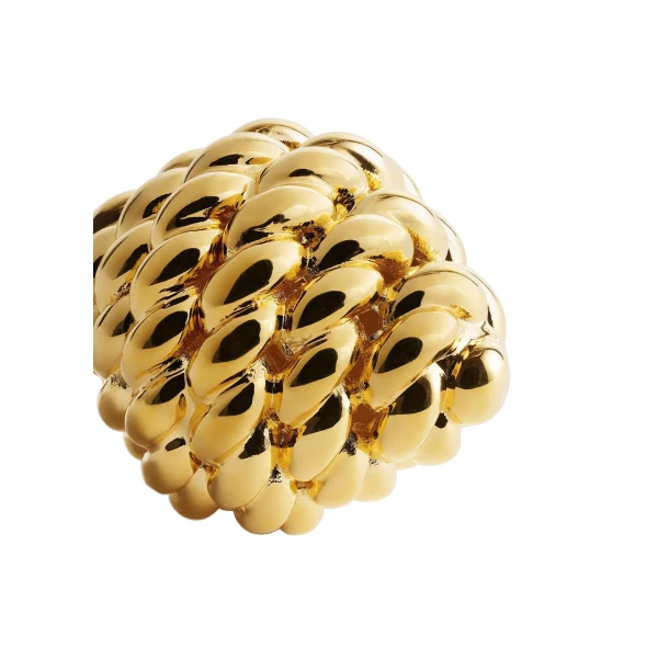 Rope drop earrings in Gold - Image 5