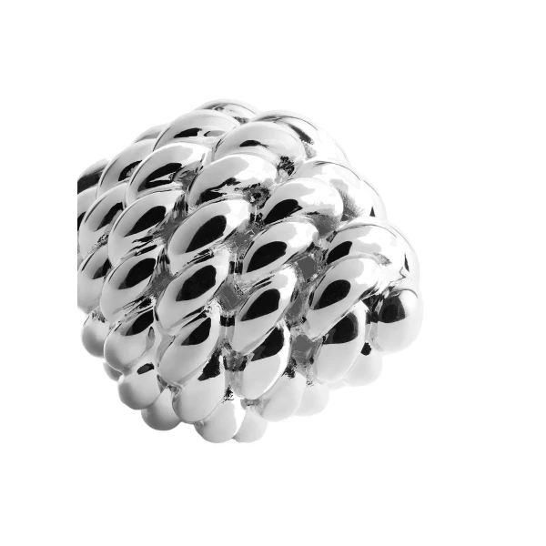 Rope drop earrings in Silver - Image 5