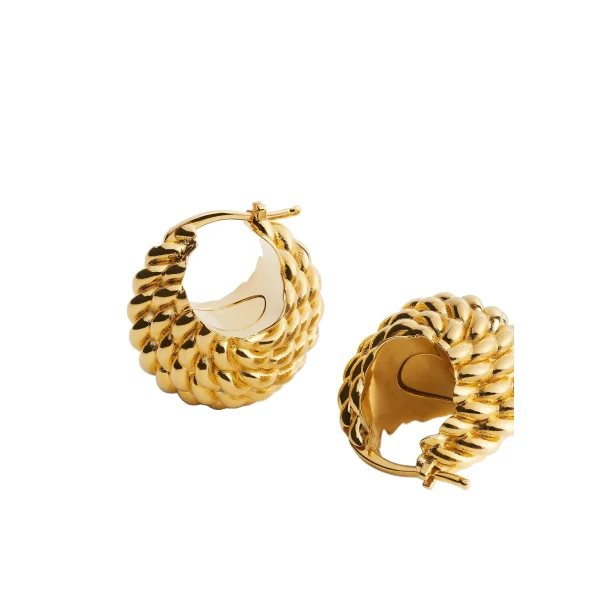 Rope hoops in Gold - Image 4