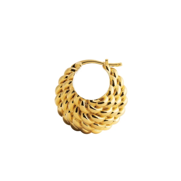 Rope hoops in Gold - Image 6