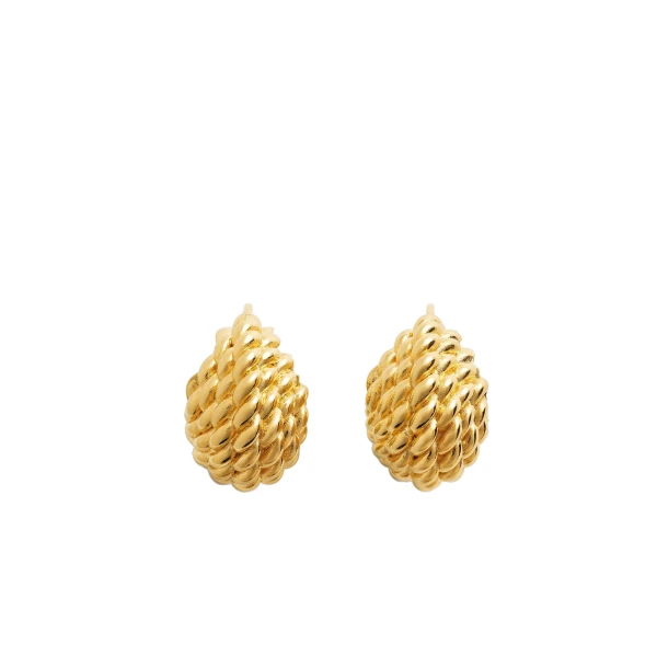 Rope hoops in Gold