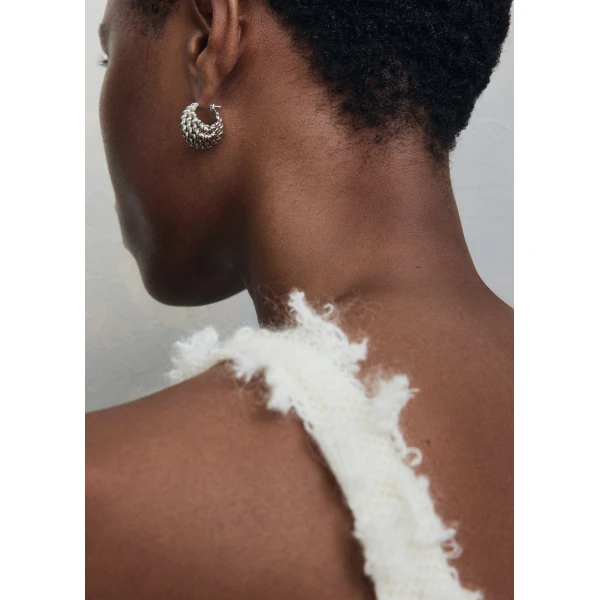 Rope hoops in Silver - Image 3