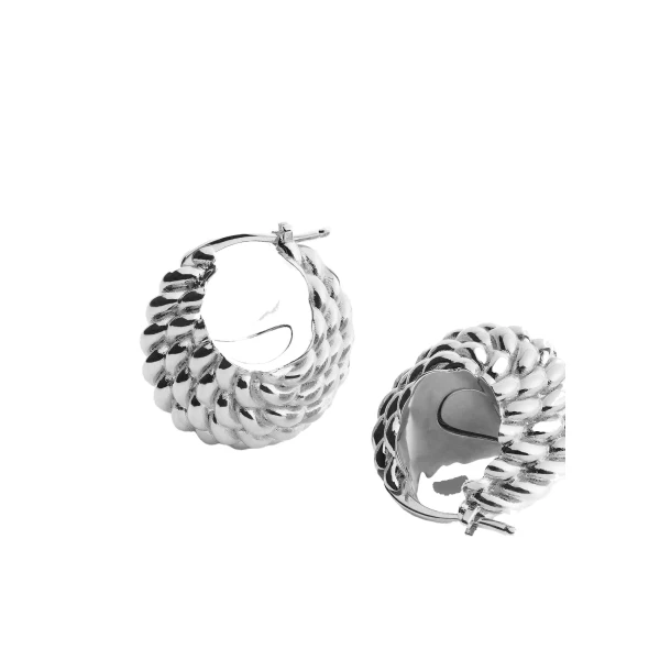 Rope hoops in Silver - Image 4