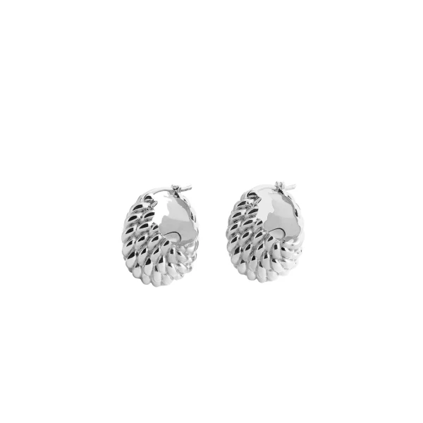 Rope hoops in Silver - Image 5