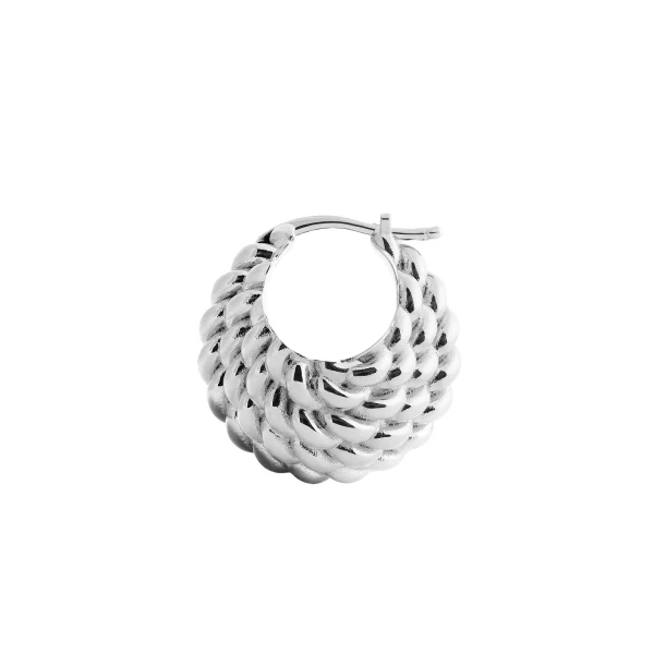 Rope hoops in Silver - Image 6