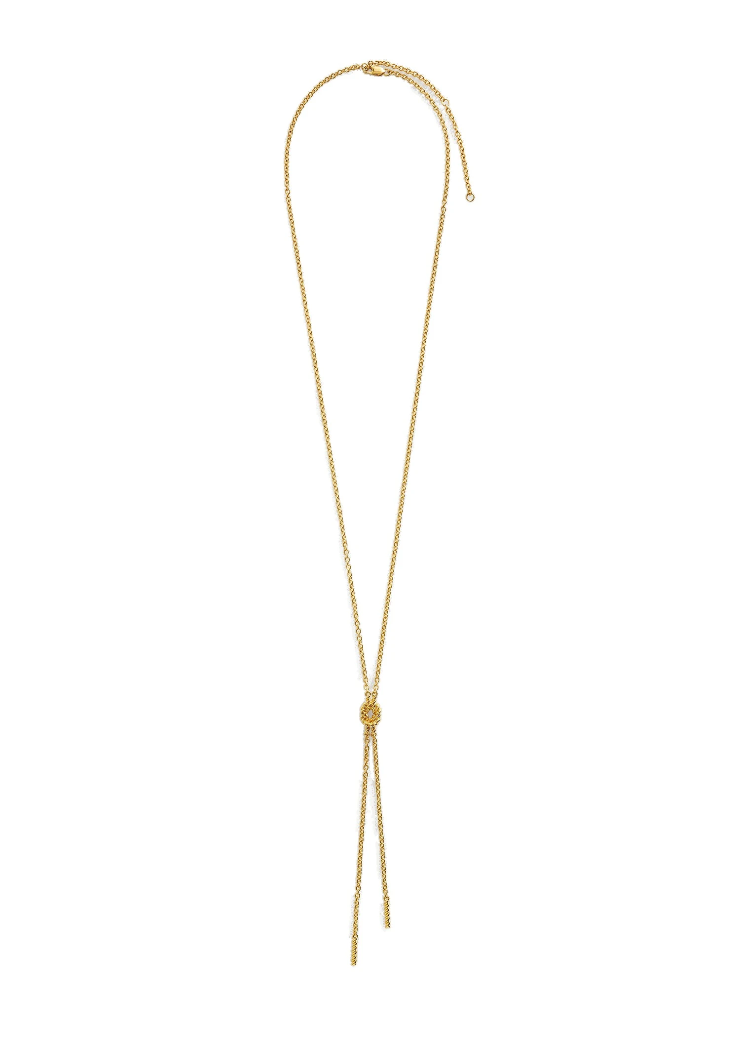 Rope lariat in Gold