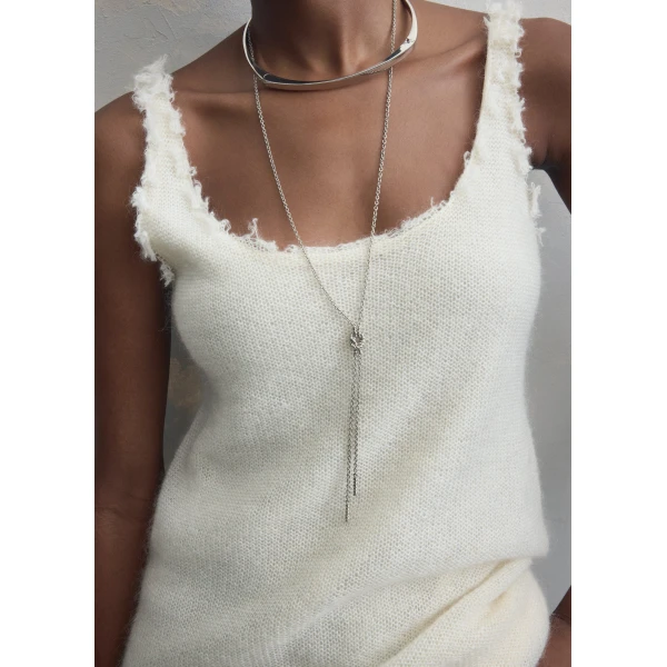 Rope lariat in Silver - Image 3