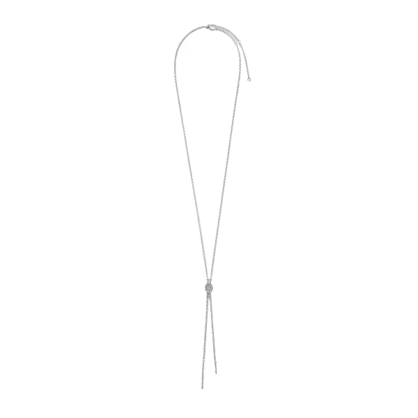 Rope lariat in Silver