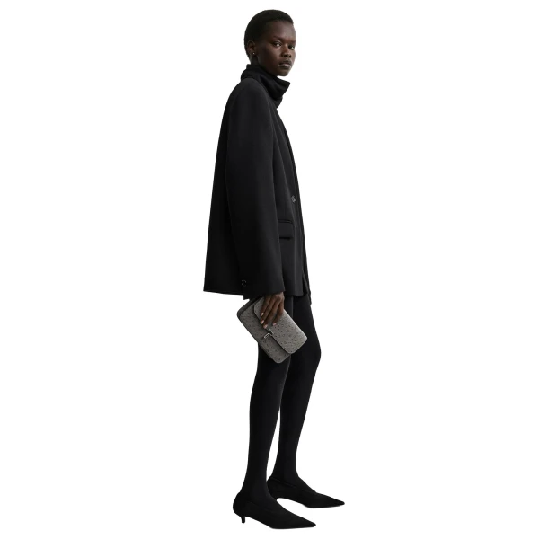 Toteme Scarf lapel blazer in Black, view 3