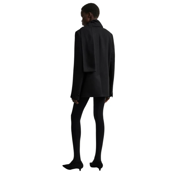 Toteme Scarf lapel blazer in Black, view 4
