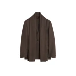 Toteme Scarf lapel blazer in Taupe mélange