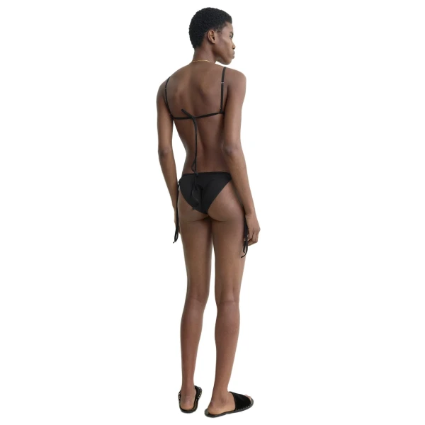 Toteme Scoop bikini bottoms in Black, view 4