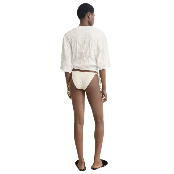Toteme Scoop bikini bottoms in Ecru, view 4