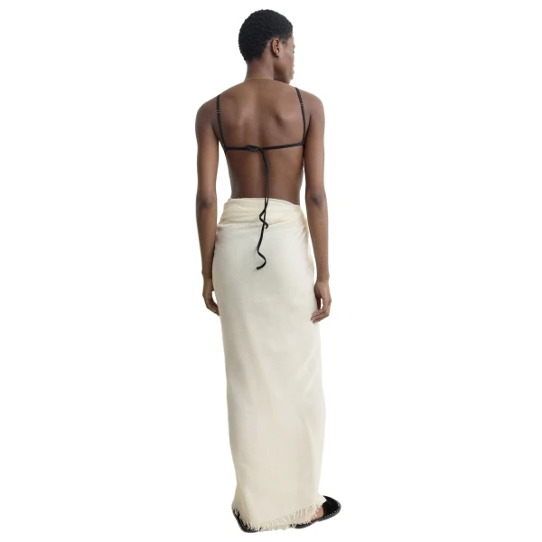 Toteme Scoop bikini top in Black, view 4